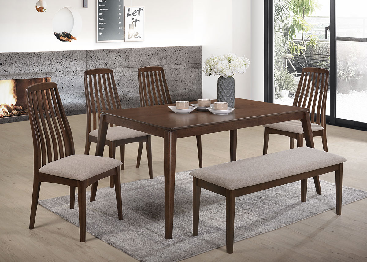 5285 Nashville Dining Set(1+1+4) - Dining Room - Collection - Ker Global Furniture (M) Sdn Bhd